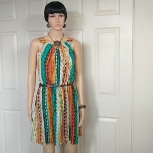 BCX gathered waist dress